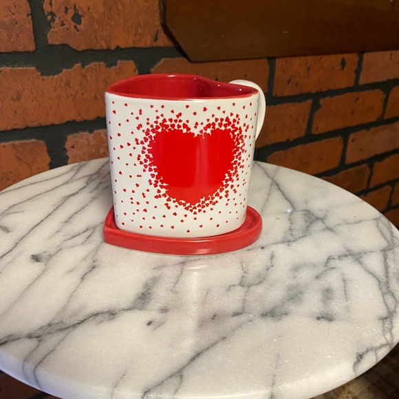 Avon Heart Cup with Saucer - Picture 1 of 3